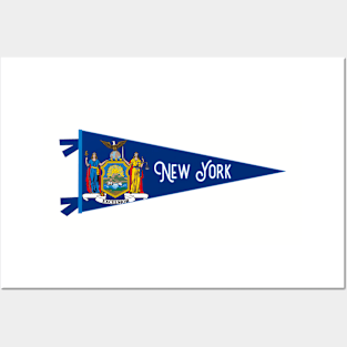 New York Flag Pennant Posters and Art